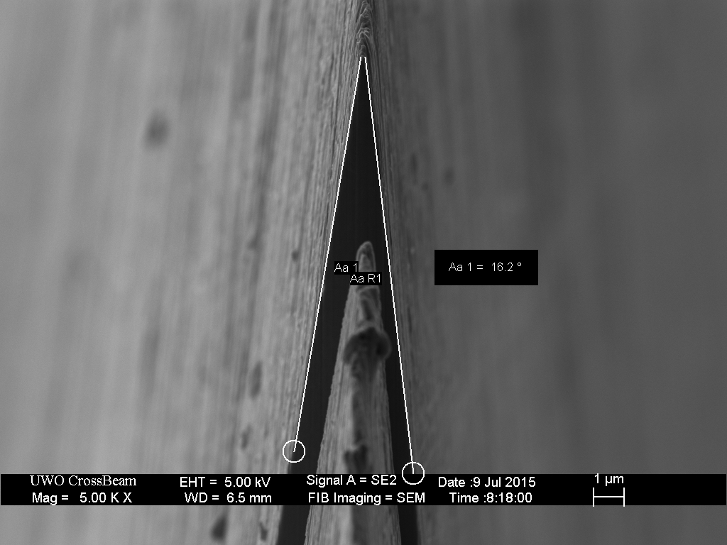 320 grit plus 100 edge-leading laps on the 16k hone.